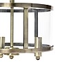 Lalia Home 3-Light 13" Farmhouse Glass and Metallic Accented LED Semi-flushmount, Antique Brass (LHM-1000-AB)~#|#~CCDE0981-5FD5-4F3B-9BD371CC5949A8B0_sc7