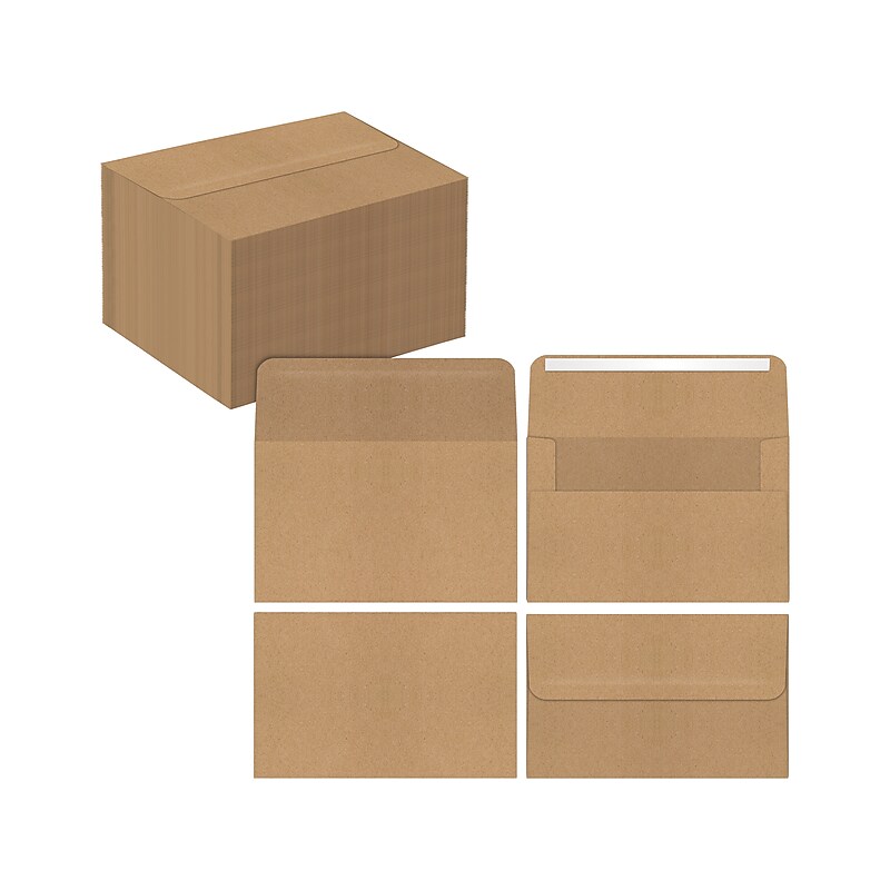 Better Office Invitation Envelope, Kraft, 100/Pack (64514-100PK) image 1