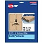 Avery Matte General Use Blank Cards, Kraft Brown, 40/Pack  (95341)~#|#~CCE5A87C-CF5B-4C81-9A5B3A47F7D5B745_sc7