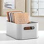 iDESIGN Small Stackable Plastic Storage Bin, Gray (08582)~#|#~CCE6002A-3ACC-4EF4-ADB904154848AF1C_sc7