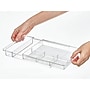 iDESIGN 7-Compartment Expandable Plastic Drawer Organizer, Clear, 2 Piece (29019M2)~#|#~CCEAE51B-E791-4A5F-A9A0E01FAD0F60F3_sc7