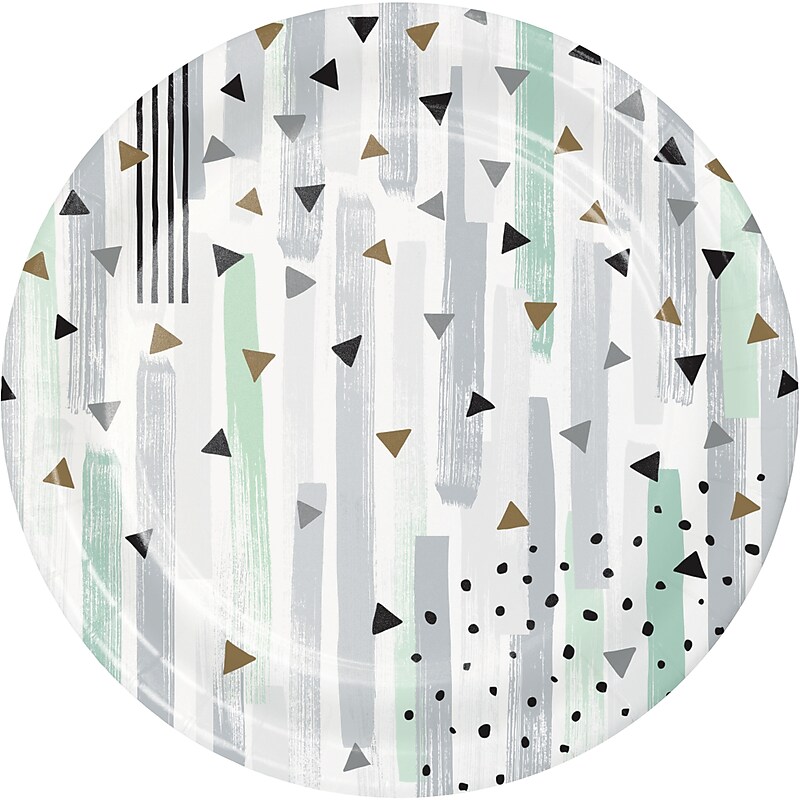 Created Converting Minted Milestone Paper Dessert Plates, 96/Pack (372544) image 1