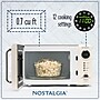 Nostalgia Retro 0.7 Cubic Foot Countertop Microwave, Ivory (NRMO7IVY6A)~#|#~CCF1EE63-F91C-40C8-B309613D6F18D073_sc7