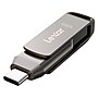 Lexar JumpDrive D400 Dual 128GB USB 3.1 Flash Drive, Titanium (LJDD400-128GBNU)~#|#~CCF6BCE4-A44B-4420-A4910A14E8B77D98_sc7