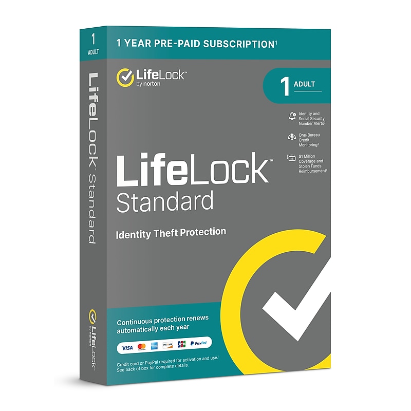 Norton LifeLock Standard for 1 User, Windows, Online Access (21428883) image 1
