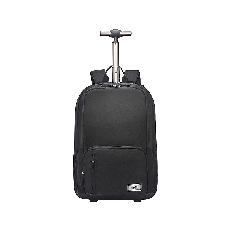 Solo New York Bleecker Laptop Backpack with Wheels, Medium, Black (UBN786-4) image 1