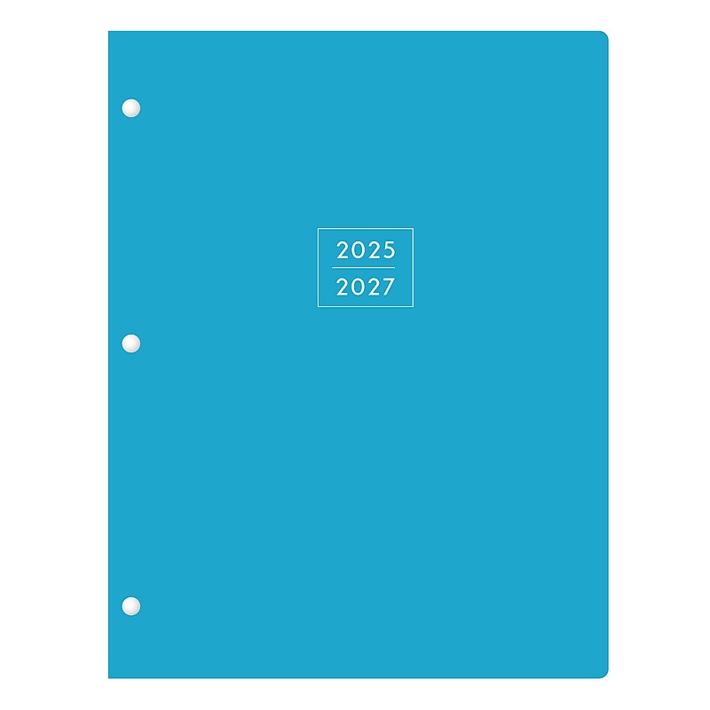 2025-2026 Blue Sky 8.5" x 11" Academic Year Weekly & Monthly Student Planner, Plastic Cover, Indie Blue (156701) image 1