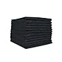 Hospeco Microfiber Multipurpose Towels, 16" x 27", Black, 300 GSM, 12 Towels/Pack, 15 Packs/Carton (MFC3001627BK)~#|#~CCFE0BBA-C39F-46F1-9A8F0DD2F46A1570_sc7