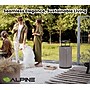 Alpine Industries Steel Outdoor Trash Can with Rain Bonnet Lid, 32 Gallon, Gray (ALP4400-01-GRY-RB)~#|#~CD0B8E68-5CCA-40ED-90A41F3B8B0C6F92_sc7