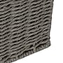 Household Essentials Small Handwoven Paper Rope Wicker Basket with Lid, Grey (HE1194)~#|#~CD0DB723-5698-4B87-9337B7567E5D5F83_sc7