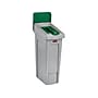 Rubbermaid Slim Jim Single-Stream Recycling Station, 23 Gallon, Gray/Green (2185054)~#|#~CD11C26E-319A-4406-808D4432A3B38732_sc7