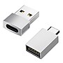 Amaze USB-C to USB-A Adapter, Silver, 2/Pack (AMZUSBCA2P)~#|#~CD15AAB8-6198-4EA5-B6F9E7261D84E554_sc7