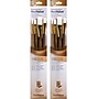 Princeton RealValue Mixed Media Synthetic Taklon Variety Brush Set, Brown, 4/Set, 2 Sets/Bundle (PBXPR9147-2)~#|#~CD1CB692-18AF-46CB-B3B578E8147D929C_sc7