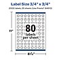 Avery Laser/Inkjet Star Multipurpose Labels, 0.75" Dia., Matte White, 2000/Pack (94610)~#|#~CD1EC662-3FC2-4580-B2081CECBA1B1CFF_sc7