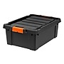 Iris 47 Quart Heavy Duty Store-It-All Plastic Latching Storage Tote, Black (500215)~#|#~CD1F067A-972D-4B2B-B32BF2FBD7776F45_sc7