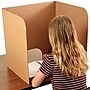 Classroom Products Foldable Cardboard Freestanding Privacy Shield, 20"H x 20"W, Kraft, 20/Box (VB2020 KR)~#|#~CD2C8761-3023-4791-9D6CE456EDEC64F7_sc7