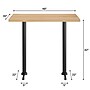Flash Furniture Bennett Wooden Commercial Indoor Table, 48" x 30", Natural Top/Black Base (GSF3048NTT0522B)~#|#~CD2CD6D6-AD64-4DA8-89970F91DCC56445_sc7