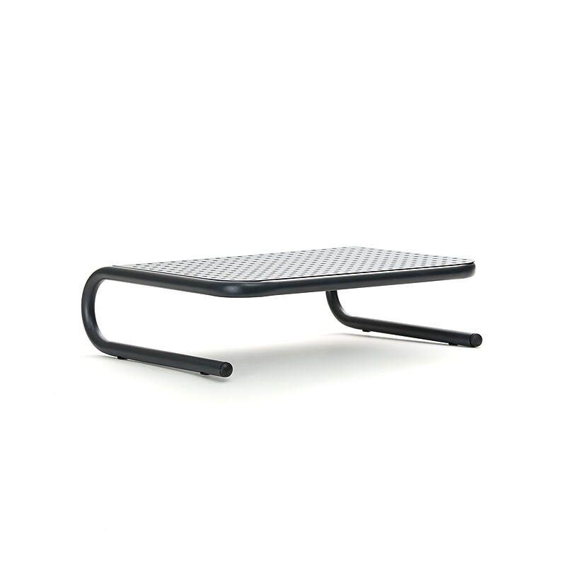 Mind Reader Monitor Stand and Ventilated Laptop Riser, Black (METMONST-BLK) image 1