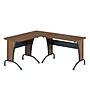 Techni Mobili Deluxe L-Shaped Desk with Inline Team Desk Option, Walnut/Grey(RTA-3806-M615)~#|#~CD2EA417-F949-456C-82F8C5554AB69BAD_sc7