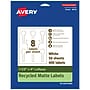 Avery EcoFriendly Laser/Inkjet Decorative Edge Multipurpose Labels, 1-1/2" x 4", White, 400/Box (94116)~#|#~CD2F1867-E11F-4BE4-9FA3B0DE6D2D9898_sc7