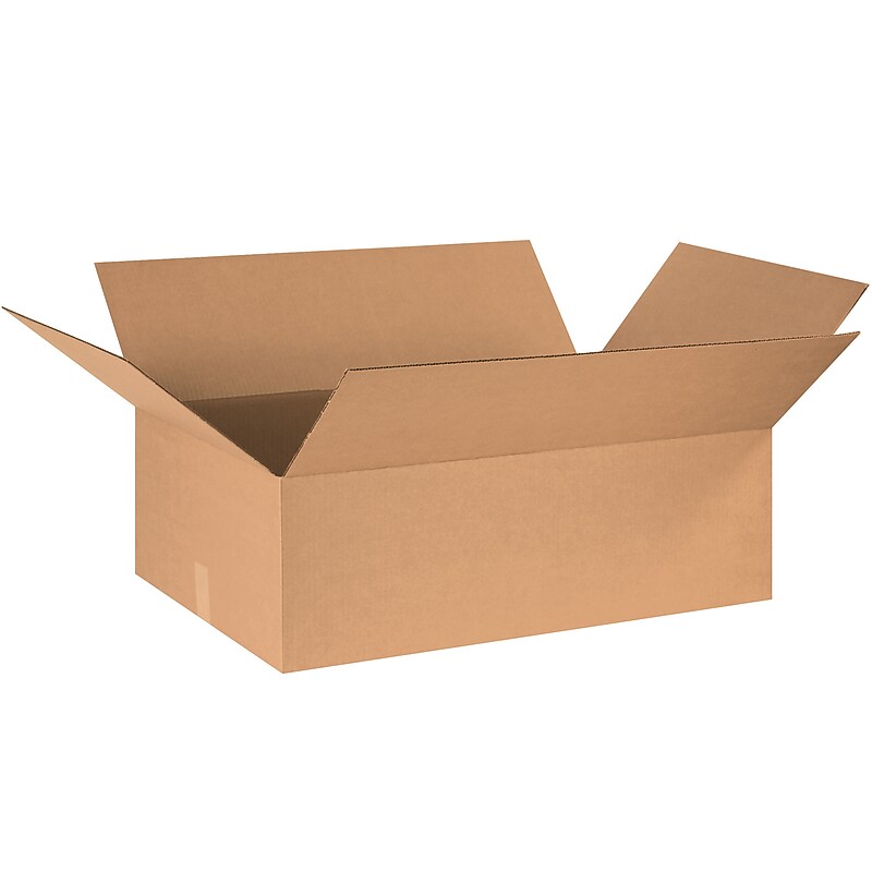 30" x 20" x 10" Shipping Boxes, 32 ECT, Brown, 15/Bundle (302010) image 1