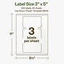 Avery Hemp Rectangle Laser/Inkjet Multipurpose Labels, 3" x 5", Off-White (240/Box)~#|#~CD332911-3A8A-4A3A-A4ECF65F264EE234_sc7