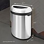 simplehuman Commercial Semi-Round Steel Trash Can with Open Lid, 21 Gallon, Matte Black (CW1495)~#|#~CD3534D3-474D-484B-A958A890810C33D6_sc7