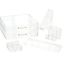 Russell+Hazel Trendsetter 6-Piece Desk Organizer Set, Acrylic, Clear (64476)~#|#~CD3A3904-820D-4BD1-90B38F2847C217CF_sc7