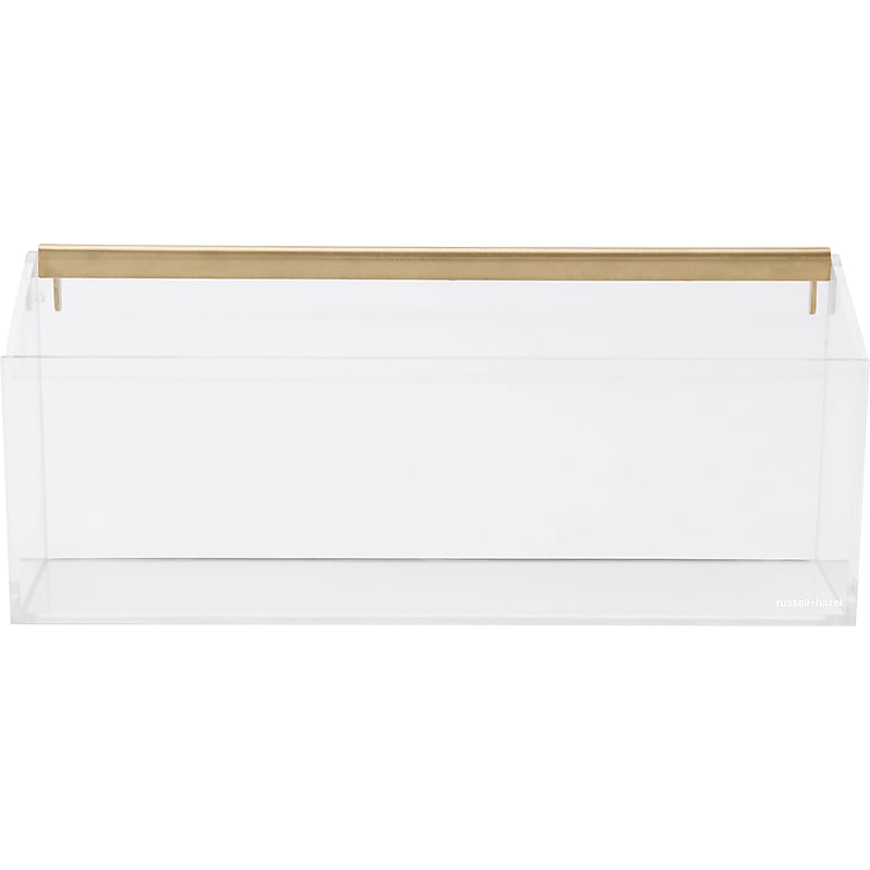 Russell+Hazel 3-Piece Wall Organizer Set, Acrylic/Brass, Clear/Gold (87847) image 1
