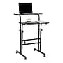 Mind Reader 27.5"- 39" Mobile Adjustable Sit/Stand Desk, Black (SDROLLXL-BLK)~#|#~CD3BCCD7-8FC3-475B-A9C3480B7399BE47_sc7