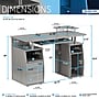 Techni Mobili Complete Computer Workstation Desk With Storage, Gray (RTA-8211-GRY)~#|#~CD3EC5C9-825F-4571-804862BF4AFDCAFC_sc7