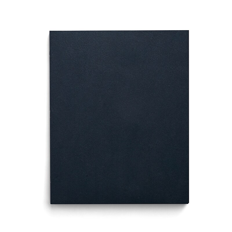 Staples Smooth 2-Pocket Paper Folder with Fasteners, Navy, 25/Box (50780/27547-CC) image 1