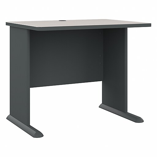 Bush Business Furniture Cubix 36"W Desk, Slate/White Spectrum (WC8436A