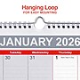2026 Staples 12" x 17" Monthly Wall Calendar, White/Red/Gay (ST53913-26)~#|#~CD43FEB0-11DB-4E79-BE43F80A795E131C_sc7