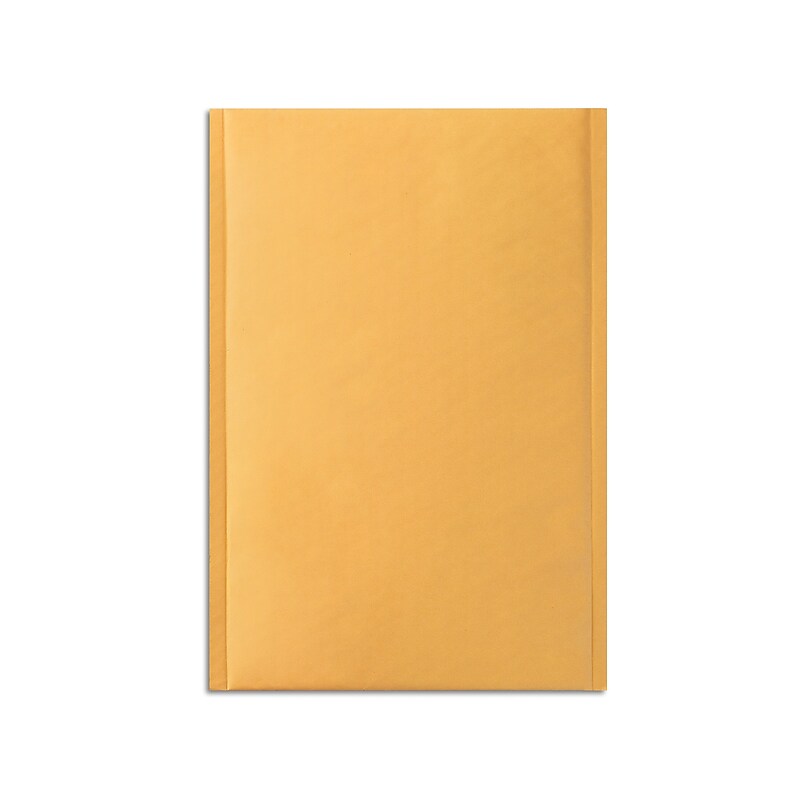 Staples 11.25" x 15" Self-Sealing Bubble Mailer, #5, Kraft, 100/Pack (ST56638) image 1