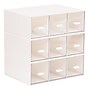 Mind Reader 9-Compartment Plastic Desk Organizer, White (BOX9-WHT)~#|#~CD4C6B16-071A-4136-8214E648DA2265FB_sc7