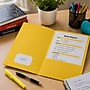 Staples Smooth 2-Pocket Paper Folder, Yellow, 25/Box (27538-CC)~#|#~CD4CFC7F-87EA-47A9-BB7F1473139969CE_sc7