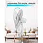 Black & Decker 18” Oscillating Pedestal Fan, 3-Speed, White (BFP18SXW)~#|#~CD4D235B-C720-4F34-A690C9681F4E0911_sc7