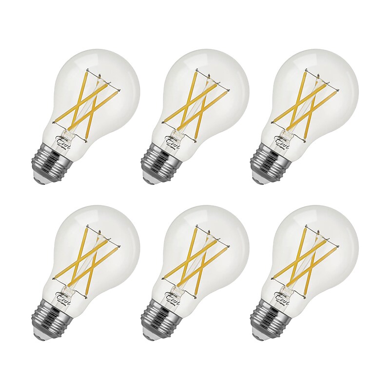 Viribright 8.5-Watts Daylight LED Rustic Antique Filament Bulb, 6/Box (450130-ES) image 1