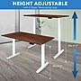 Mount-It! 55"W Electric Adjustable Standing Desk, Brown/White (MI-18062)~#|#~CD5593D5-5ADA-4D5A-BD7A9960482FD465_sc7
