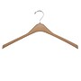 Nahanco 17" Sturdy Plastic Concave Jacket Hanger, Tan, 100/Box (8417RH)~#|#~CD55FA44-8A6F-4A21-9289FC0AD58F3C74_sc7