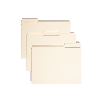 Smead File Folder, Reinforced 1/3-Cut Tab, 1-1/2" Expansion, Letter Size, Manila, 50/Box (10405)