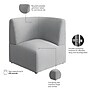 Bush Business Furniture Assemble Modular Corner Lounge Chair, Fog Fabric (ASM330FGF-03)~#|#~CD59F6DD-EFEB-4D16-A9BFA9E7F6628217_sc7