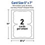 Avery Integrated Cards, 5" x 7", Matte White, 100/Box (95350)~#|#~CD5CE559-CA49-4BAD-A78BA98583763CD1_sc7