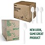 Perk™ Eco Compostable PLA Spoon, Medium-Weight, White, 1800/Carton (PK56203CT)~#|#~CD60280D-C4DF-4DA8-995EE8B2E8D863F0_sc7
