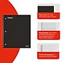 STAPLES Accel 1‑Subject Notebook, 8.5” x 11”, College Ruled, 100 Sheets, Black~#|#~CD64BDBC-E564-474A-8A86F1FED6398713_sc7
