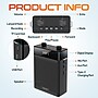 Delton A566 Bluetooth Voice Amplifier with Wireless Headset, Portable Amplifier with Microphone, Black (DVA566)~#|#~CD6AD284-8DAF-4A0A-840692B079A89111_sc7