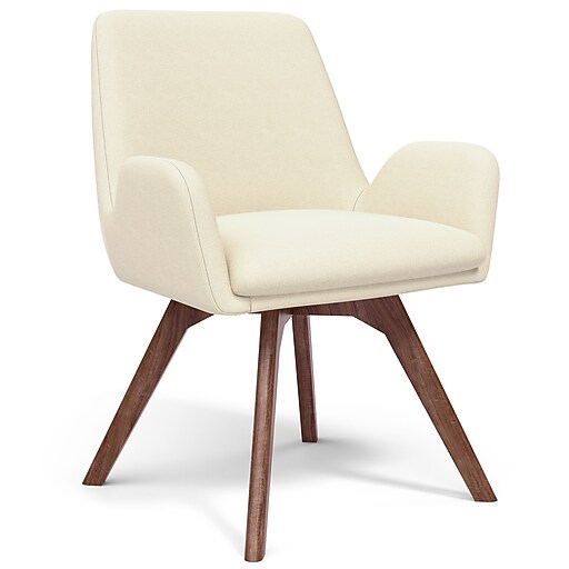 Union & Scale™ MidMod Fabric Guest Chair, Cream (UN56983CC) Staples