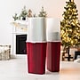 Iris 96 Quart Wrapping Paper Storage Container with Lid, Plastic, Red/White, 2/Pack (585826)~#|#~CD71DB8F-F970-4303-B927C1F889DC8BE4_sc7