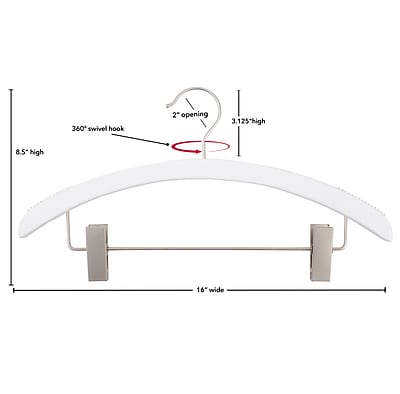 Nahanco 16" Wood Retro Suit Hanger - Thumbnail 2
